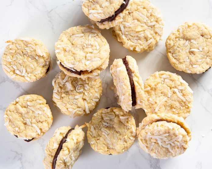 Coconut-Mocha Sandwich Cookies