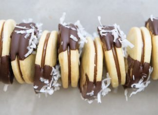 Chocolate Coconut Alfajores Chocolate Coconut Alfajores