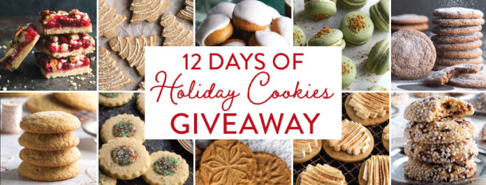 12 days of cookies 2023 collage of recipes.