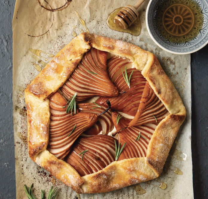 Pear and Honeyed Goat Cheese Galette - Bake from Scratch