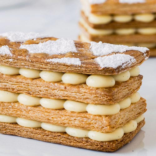French mille-feuille pastry