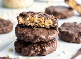Chocolate-Covered Crisp Rice Cookies Chocolate-Covered Crisp Rice Cookies