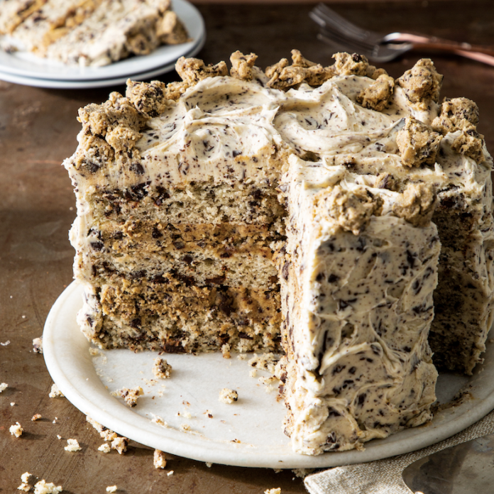 Chocolate Chip Cookie Dough Layer Cake - House of Nash Eats