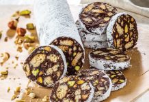 Hazelnut-Pistachio-Chocolate Salami Hazelnut-Pistachio-Chocolate Salami