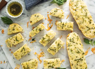 Cheesy Garlic-Herb Bread Cheesy Garlic-Herb Bread