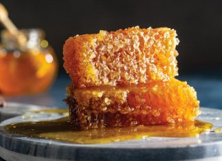 From the Pantry: Honey honey comb on plate running