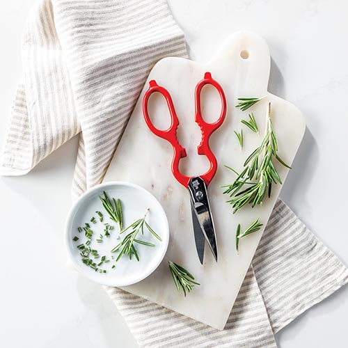 Red Zwilling Kitchen Scissors