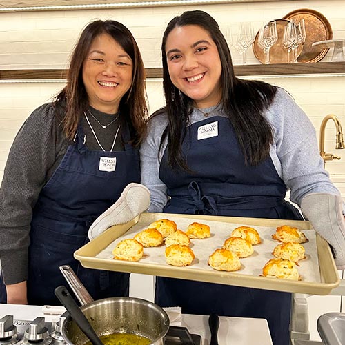 happy bakers at a retreat