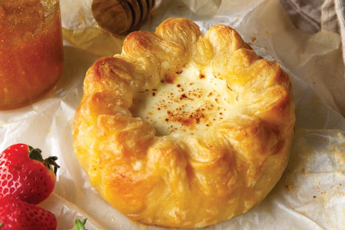 Baked Pastry-Wrapped Cheese