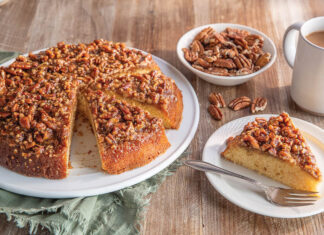 Pecan Praline Upside-Down Cake pecan praline upside-down cake
