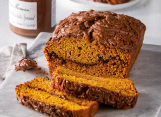 Pumpkin-Chocolate Swirl Bread bonne maman pumpkin chocolate swirl loaf