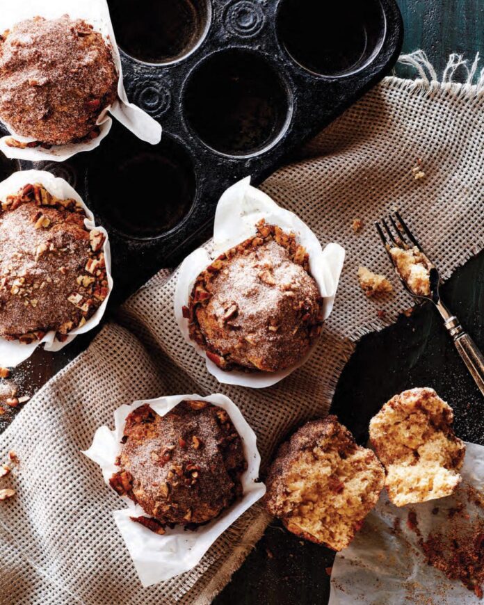 Cinnamon Swirl Muffins with Pecans