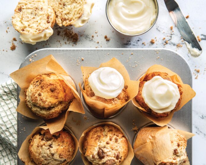 Overnight Cinnamon Roll Muffins
