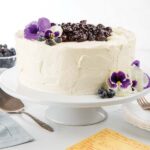 Easter Cake on white cake stand