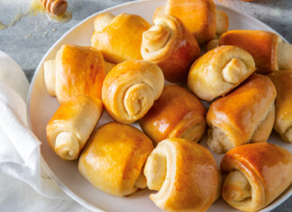 Honey-Orange Parker House Rolls Honey-Orange Parker House Rolls