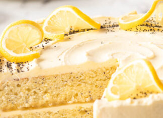 Vanilla-Lemon-Poppy Seed Layer Cake Vanilla-Lemon-Poppy Seed Layer Cake