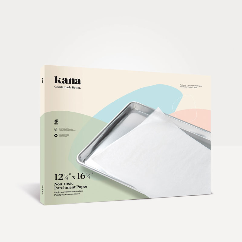 Box of parchment paper sheets