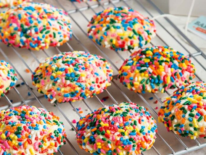 Rainbow Sprinkle Sugar Cookies