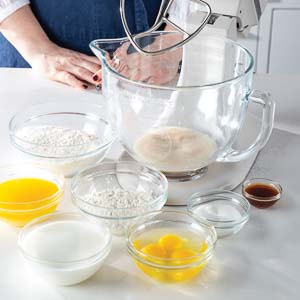 Ingredients in bowls