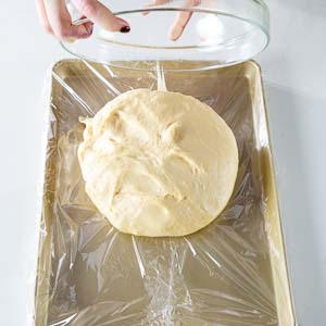 Transfer dough to baking sheet