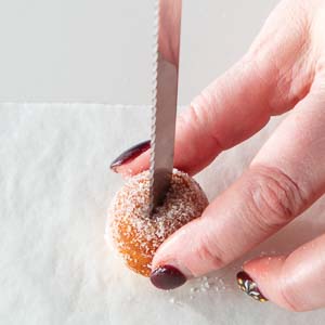 Cutting doughnut holes
