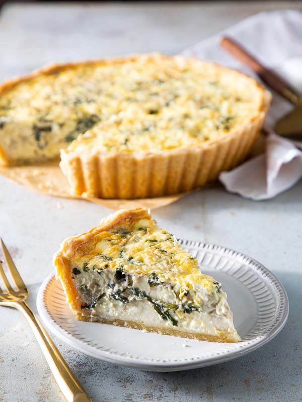 Spinach and Artichoke Quiche