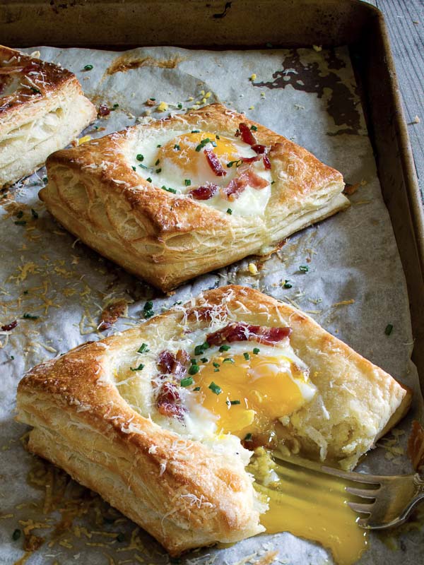 Egg, Bacon, and Pecorino Danish