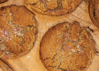 Almond and Whole-Wheat Ruby Chocolate Cookies Almond and Whole-Wheat Ruby Chocolate Cookies