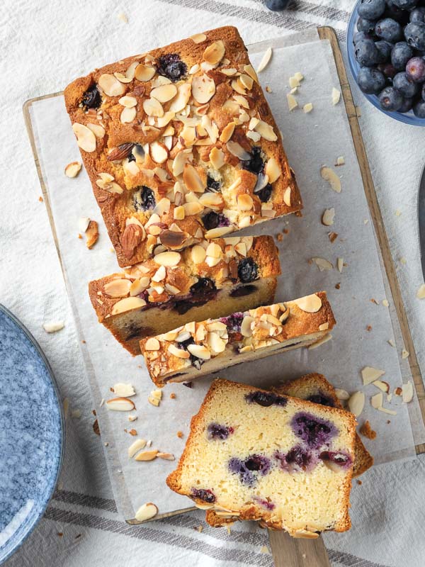 Blueberry Frangipane Loaf Cake