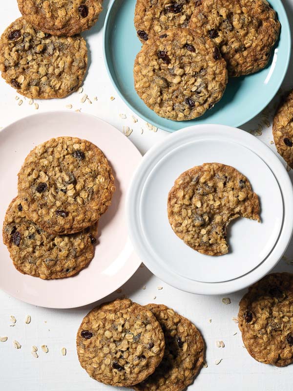 Chewy Oatmeal-Raisin Cookies