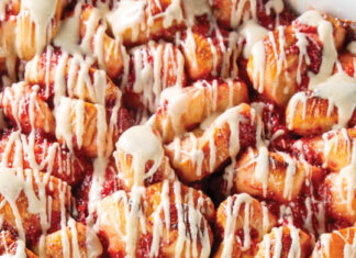 Roasted Strawberry Bubble Bread Roasted Strawberry Bubble Bread