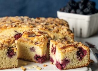 Blackberry-Almond Snack Cake Blackberry-Almond Snack Cake
