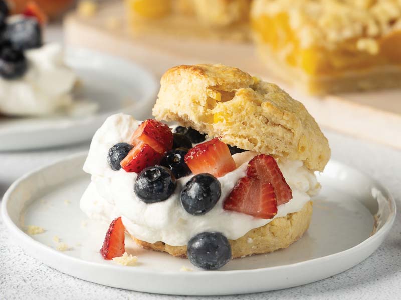 Berries-and-Cream Corn Shortcakes