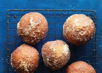 Roasted Tomato- and Marinated Mozzarella-Stuffed Doughnuts Roasted Tomato- and Marinated Mozzarella- Doughnuts