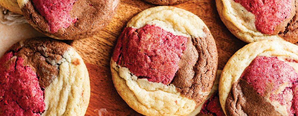 Raspberry Neapolitan Cookies