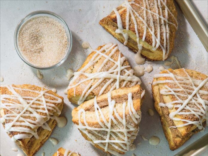 Triple Vanilla Scones