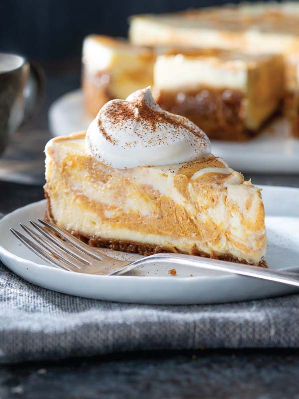 Marbled Pumpkin Spice Cheesecake