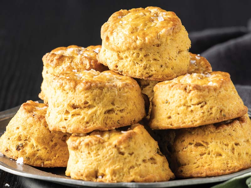 Browned Butter Sweet Potato Biscuits