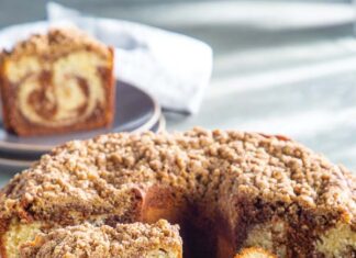 Coffee and Cream Marbled Coffee Cake Coffee and Cream Marbled Coffee Cake