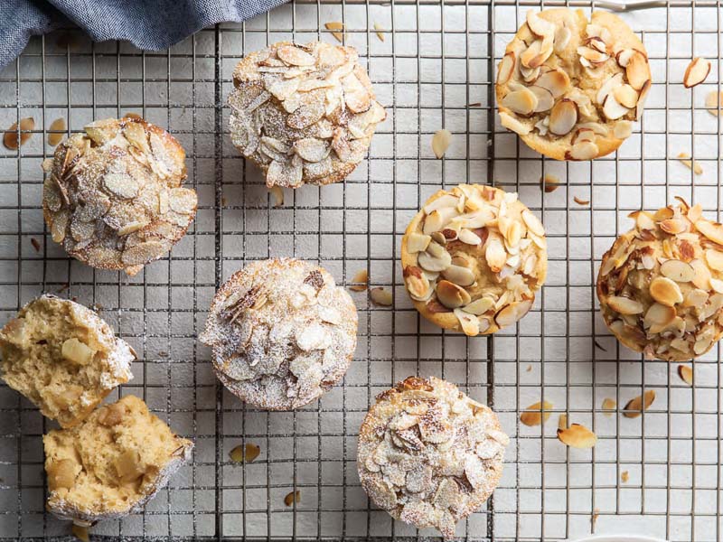 Champagne-Poached Pear Muffins