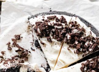 Black Cocoa Swirled Cheesecake Black Cocoa Swirled Cheesecake
