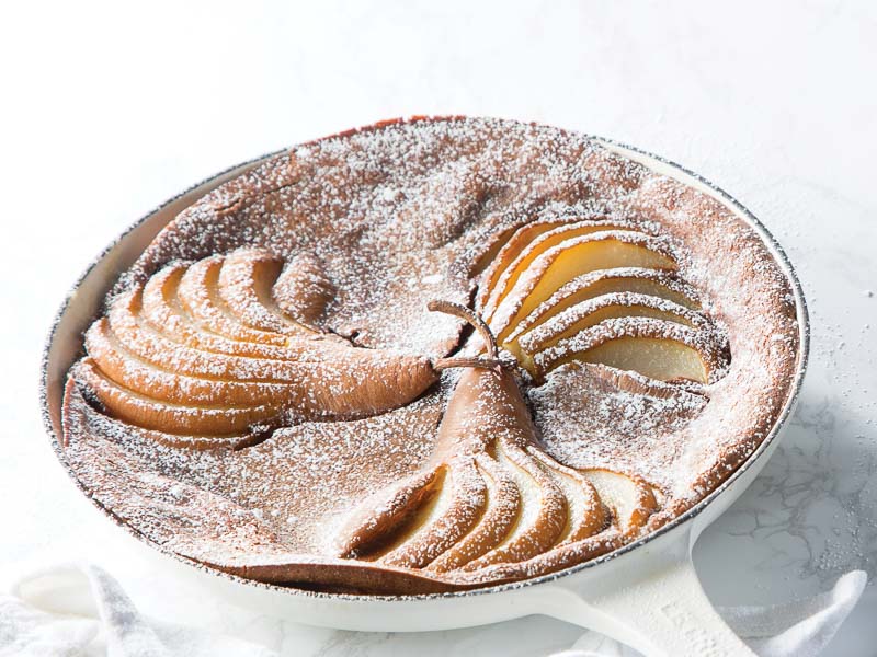 Chocolate Pear Clafoutis