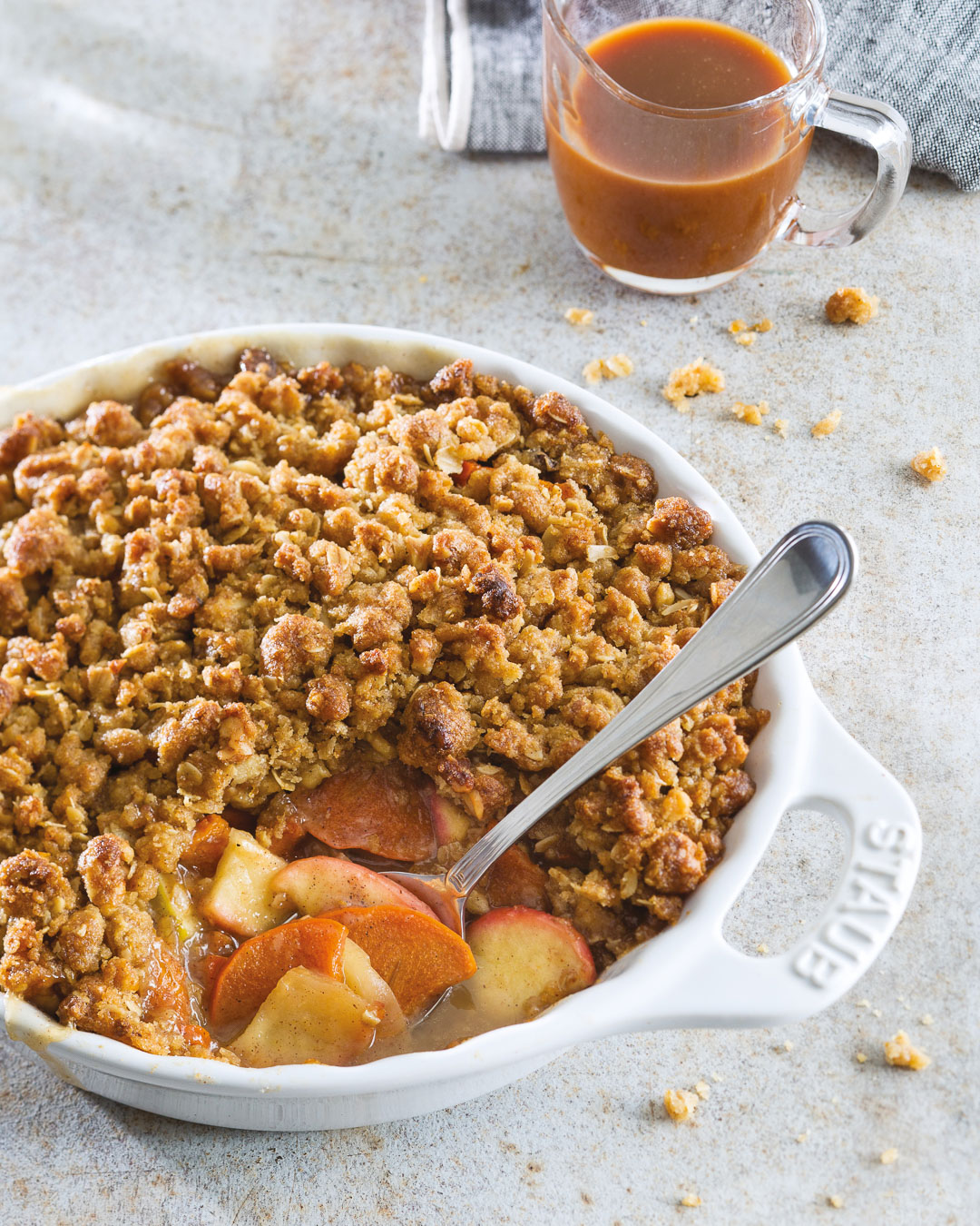 Persimmon-Apple Crisp