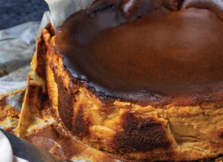 Pumpkin Basque Cheesecake Pumpkin Basque Cheesecake