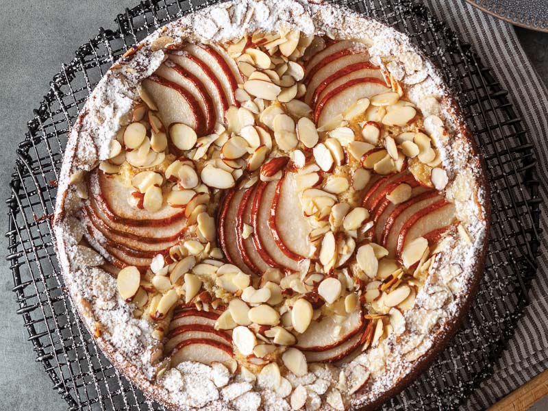 Pear-Almond Olive Oil Cake