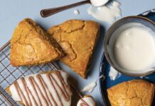 Glazed Pumpkin Spice Scones Glazed Pumpkin Spice Scones