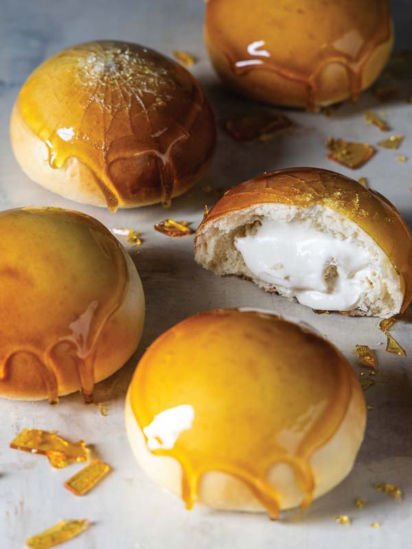 Maple Cream-Filled Crème Brûlée Buns