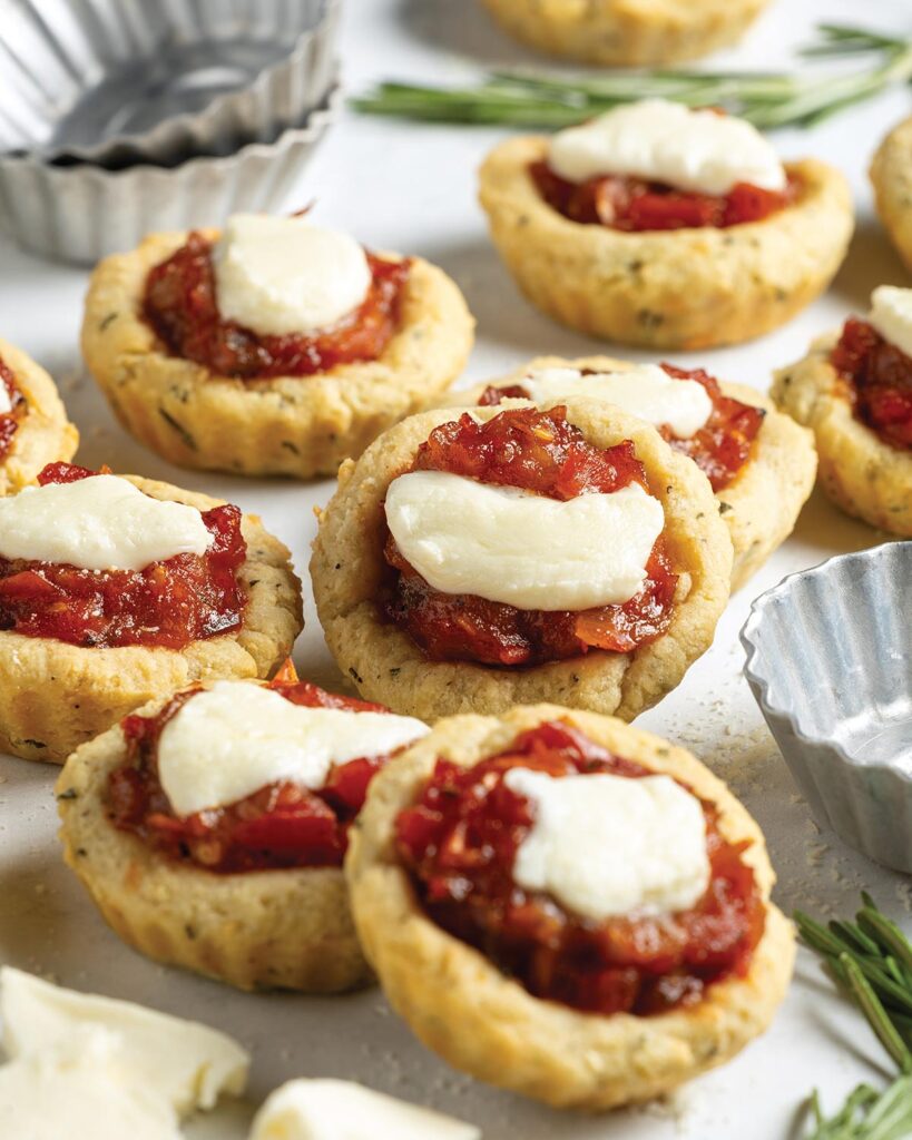 Beauty-2-KC0515 - Bake from Scratch Savory Cheese Tartlets with Spicy Tomato Jam