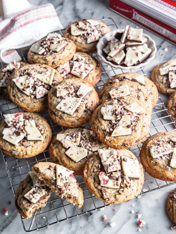 Chocolate-Peppermint Bark Cookies