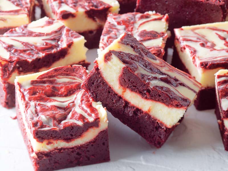 Red Velvet-Cheesecake Swirl Brownies